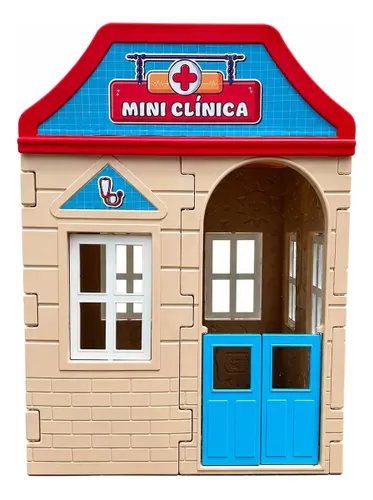 Casinha Infantil Grande Resistente Modular Tematica Vermelho Mini Clinica