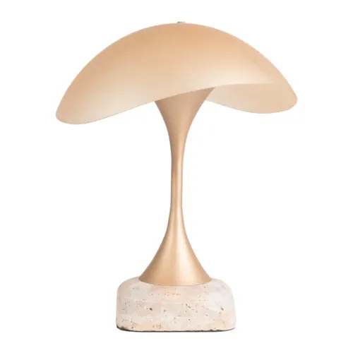 Luminária de Mesa Led Mármore 127v 3000k Areias de Jalapão