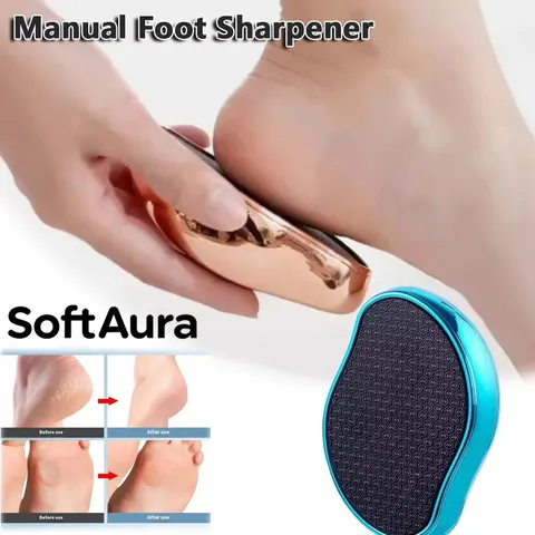 Removedor de Calos SoftAura: Lixa de Pé de Vidro Nano para Remoção de Pele Morta e Reparo de Calcanhares – Ferramenta Essencial para Pedicure Doméstica 2026 Nova
