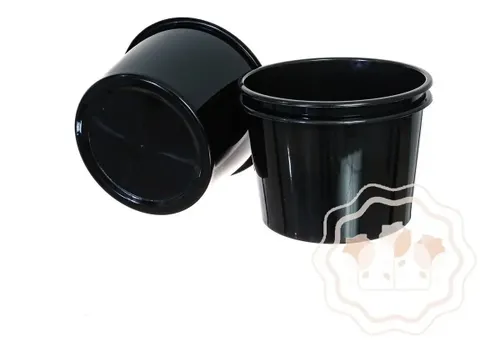 Baldinho de Pipoca 1,5lt - 10 Unidades - Preto