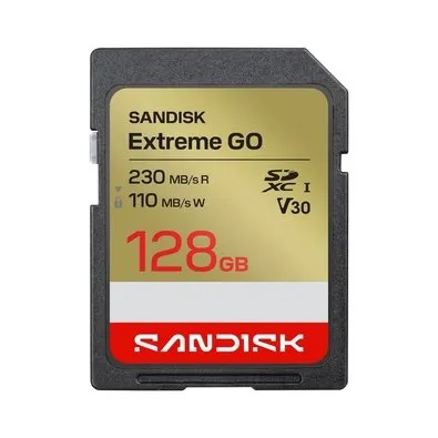 Cartão de Memória Sandisk Extreme Go SDXC 128GB, UHS-I, Classe 10 - SDSDXGN-128G-GNCIN