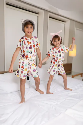 Short Pijama Infantil Estampa Zoo TJama