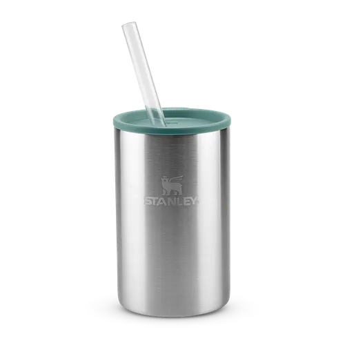 Copo Térmico 3 em 1 com tampa e canudo Stainless Steel Shale Stanley 1913 | 296ML