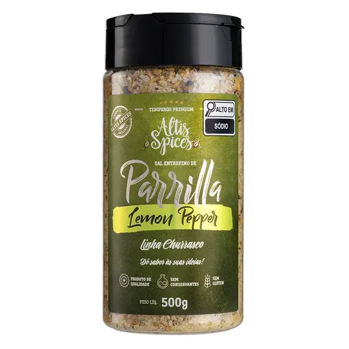 Sal de Parrilla com Lemon Pepper Altis Spices 500g – Pote
