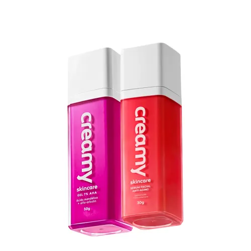Kit Creamy Skincare Ácido Mandélico e Retinal Sérum Anti-Aging (2 Produtos)