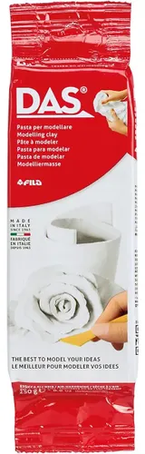 Massa Cerâmica Fria 250g Branca DAS para Modelagem e Artesanato
