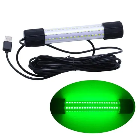 Lanterna de Pesca Subaquática com Carregamento USB, Luz LED Poderosa para Pesca, Lâmpada para Atrair Peixes em Águas Profundas