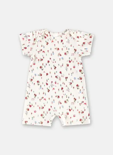 Macaquinho Bebê Menina em Suedine Estampado Multicolor