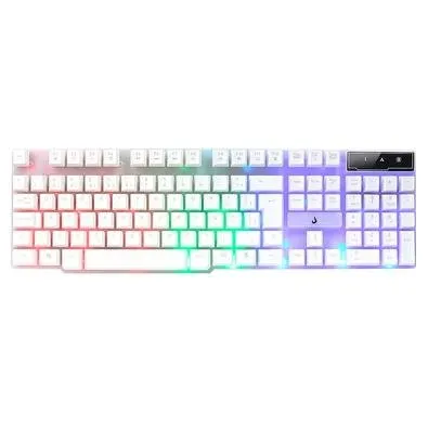 Teclado Semi Mecânico Gamer Rise Mode G1 Full, Membrana, USB, Branco - RM-TG-01-FW