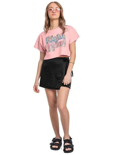 Blusa Juvenil Metalizada (Rosa) Gloss