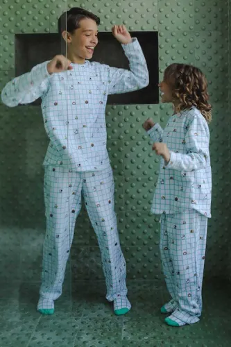 Calça Pijama Infantil Soft Estampa Xadrez Pets