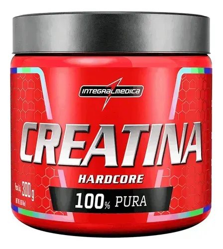 Creatina Integralmédica Monohidratada Hardcore em pó sem sabor x 300g