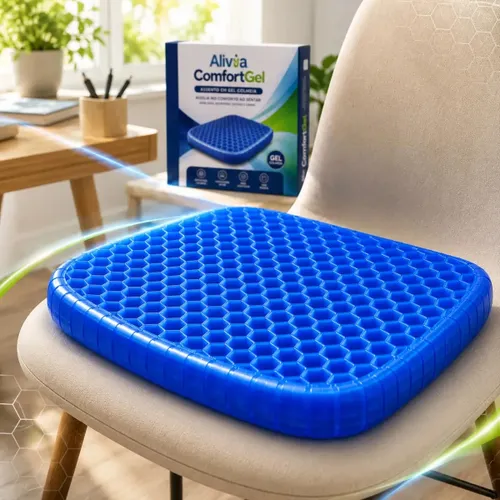 Assento de gel Almofada Ortopédico de Silicone Jcanova Assento EGG para Alívio da Dor e Conforto