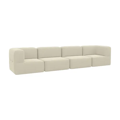 Lounge 4 Puffs Modulares