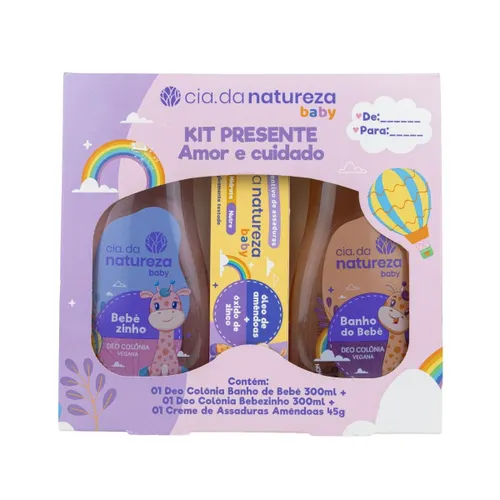 Cia da Natureza Kit Presente Baby Amor e Cuidado
