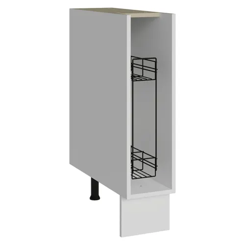 Balcão Porta-Temperos 20 cm (Sem Tampo) para Cozinhas Branco Madesa