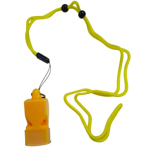 Apito com Cordão Cmg 120 Db Brasport - Amarelo