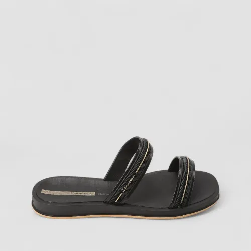 Tamanco Feminino Ipanema Detalhe Metalizado Preto