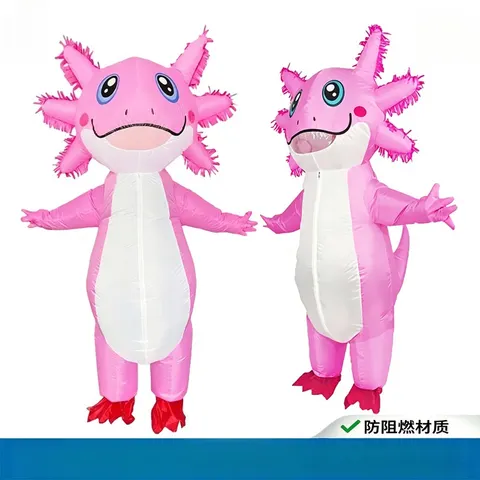 Fantasia Inflável de Salamandra para Halloween, Acessório de Cosplay para Festas e Ambientes Temáticos