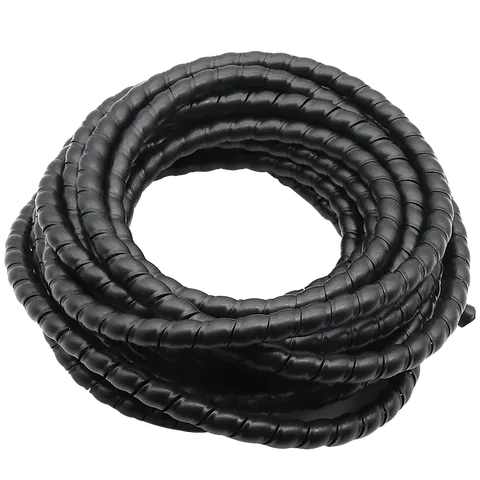 2m de comprimento 8/10/12mm manga de proteção de cabo espiral ferida flexível fio organizador manga de isolamento protetor de enrolamento de fio