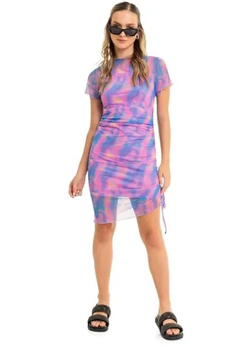Vestido Juvenil com Sobreposição (Roxo) Gloss