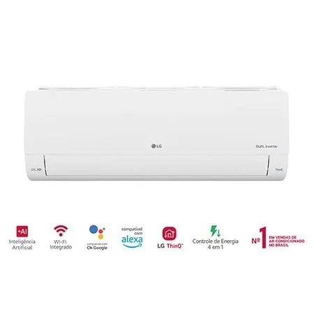 Ar-Condicionado LG Dual Inverter Voice +AI 12.000 BTU Frio 127V - S3-Q12JA31B