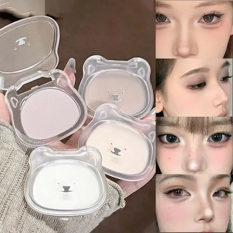 Kakashow Matte Highlighter Pó suave e sedoso Contorno e brilho facial para criar um visual de maquiagem 3D