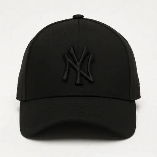 Boné NY Preto Ajustável em Algodão com Logo Bordado