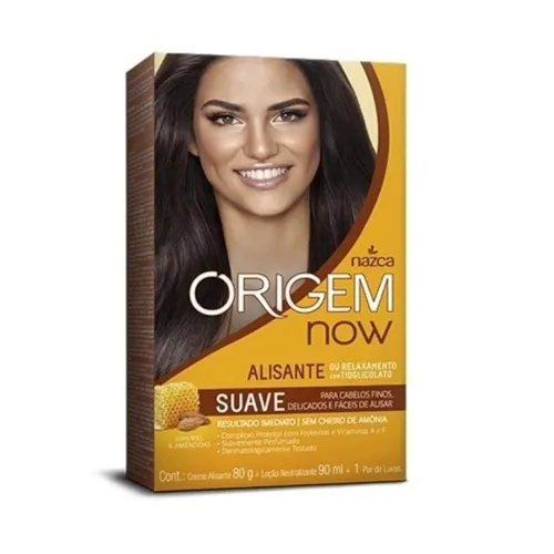Kit de Alisamento Origem Now Mel e Amêndoas