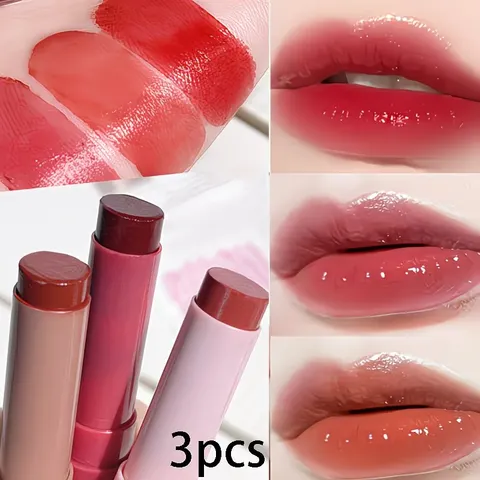 Conjunto de 3 peças Hidratante, Hidratante, Iluminando linhas labiais, Renderização de cor, Maquiagem de longa duração, Conjunto de lábios nutritivo