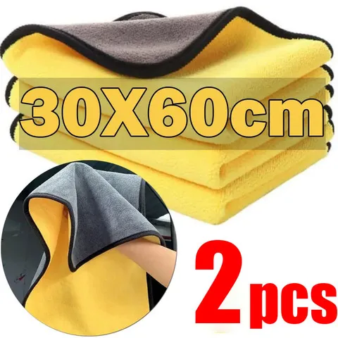 30*30cm toalhas de limpeza de carro de microfibra pano de secagem de lavagem de carro bainha toalha de microfibra cuidados pano de lavagem acessórios de detalhamento de carro