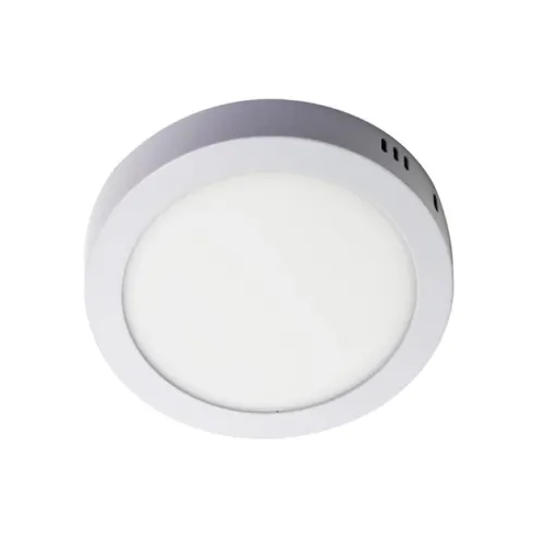 Plafon Led de Sobrepor Redondo Branco 6w Panel - LED BRANCO FRIO (6000K)