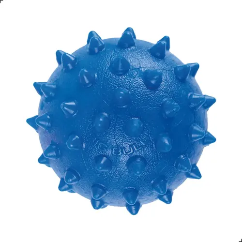 Brinquedo Cachorro Bolinha Cravo Big Bull Pet 75mm Borracha Atóxica Azul