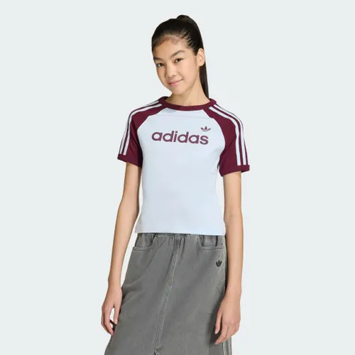 Camiseta Slim 3 Listras Kids adidas