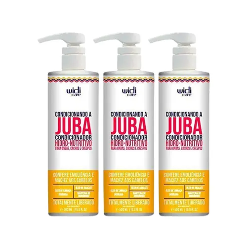 Kit Widi Care Condicionando a Juba 3 Condicionandor 1 Litro