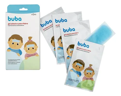 Gel Adesivo Vacina e Febre para Alívio do Incômodo Vacinação Compressa Refrescante Buba