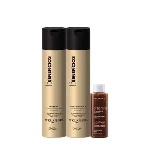 Acquaflora Kit 15 Benefícios (3 Produtos)