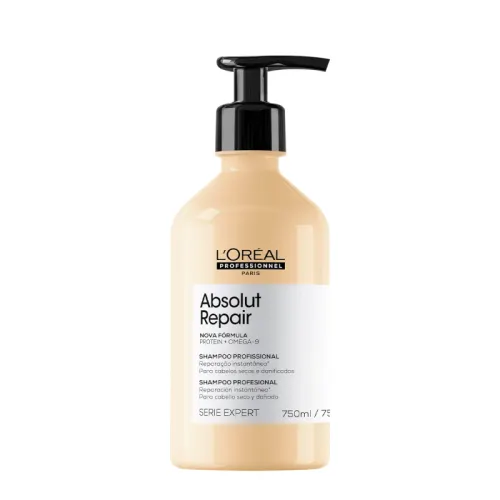 Shampoo Absolut Repair Gold Quinoa Protein L'Oréal Professionnel Serie Expert 750ml