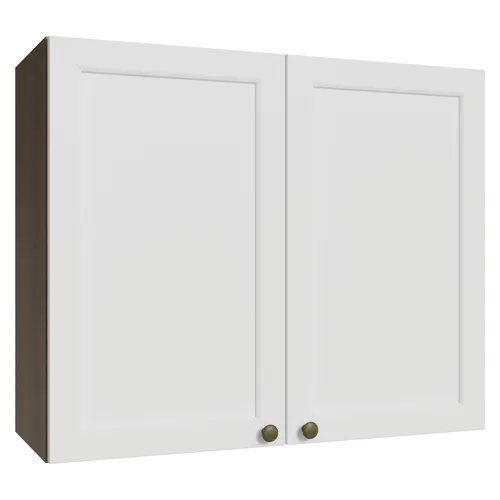 Armário Aéreo 80 cm 2 Portas Rustic/Branco Vik Madesa