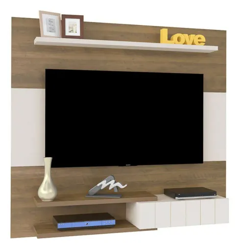 Painel para TV Artely Monza 1 Porta Basculante Pinho/off