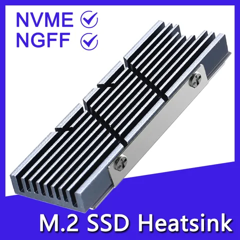 Dissipador de Calor GPUHOLD M.2 SSD, Dissipador de Calor NVME NGFF 2280 SSD, Dissipador de Calor de Alumínio para Disco Rígido, Almofada de Resfriamento Térmico para PC Desktop e PS5