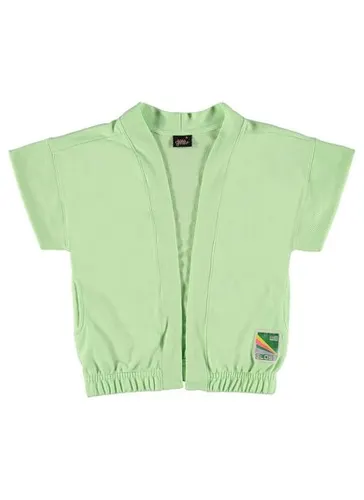 Kimono Oversize Juvenil em Moletom (Verde) Gloss