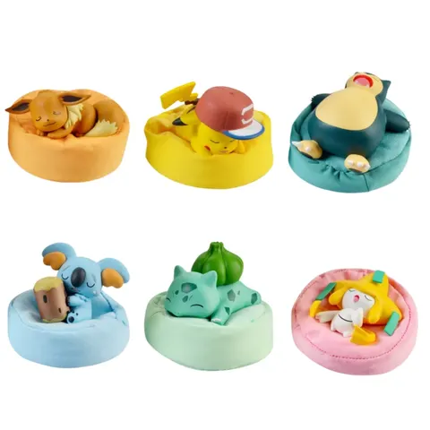 Pokemon Starry Dream Series Anime Figuras de Ação, Pikachu, Eevee Poket, Bulbasaur, Snorlax, Modelo Monstro, Enfeites Brinquedo, Presente