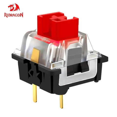 REDRAGON SMD RGB MX Switch 3Pin Clicky Linear Tátil Silencioso Interruptor Vermelho para Teclado Mecânico Retroiluminado