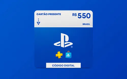 R$550 Gift Card PlayStation Store - Cartão Presente [Exclusivo Brasil]