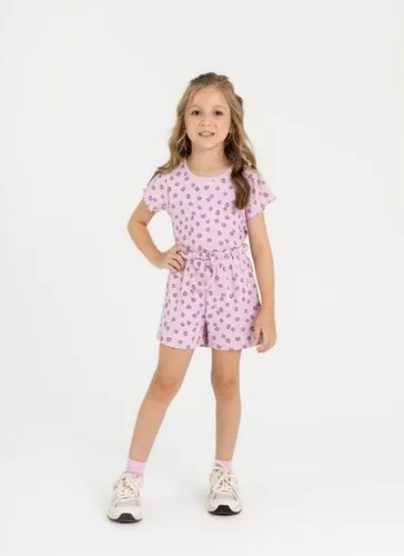Blusa Infantil em Ribana Estampada (Roxo) Guloseima
