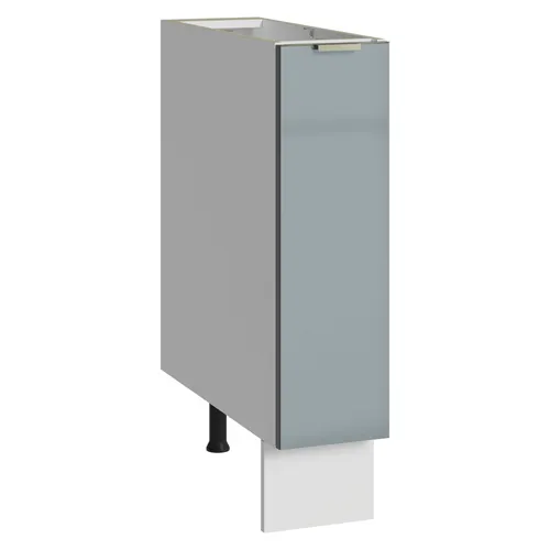 Balcão Porta-Temperos 20 cm 1 Porta (Sem Tampo) Branco/Cinza Lux Madesa