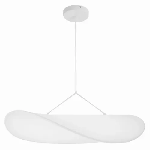 Pendente Led Fibra de Seda Branca 14w 3000k Planar
