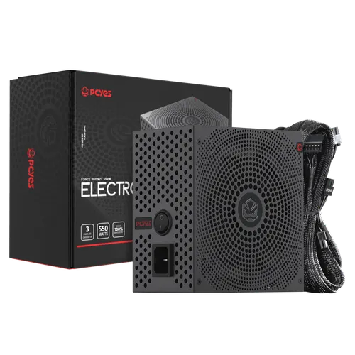 Fonte PCYES Gamer Electro V2 550W 80Plus Bronze PFC Ativo ELECV2PTO550W