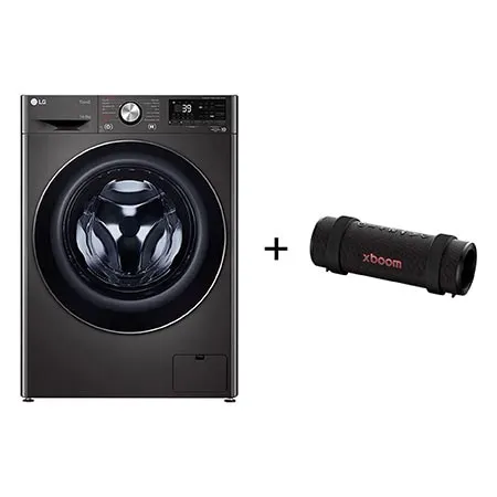 Lava e Seca LG Smart VC2 14kg Black Inox 220v + Caixa de Som Bluetooth LG xboom Grab by will.i.am - CV9014.GRAB2